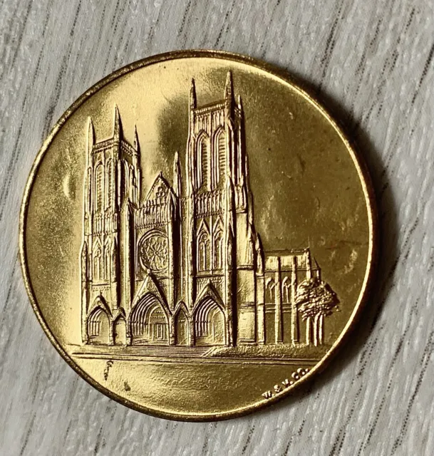 Vintage Cathedral Church Of St. John The Divine New York Souvenir Coin Medal