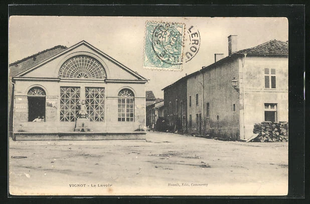 CPA Vignot, Le Lavoir 1904