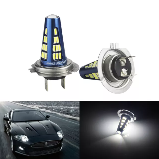 2PCS LED kit d'éclairage Xenon Super blanc voiture ampoules de phare Feux  de Brouillard 8500K 12V 100W H7 499