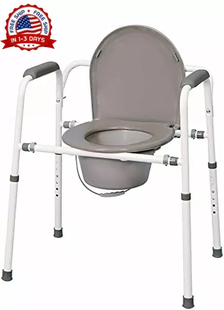 Inodoros Para Adultos Inodoro Portátil Silla Bano Orinal Plegable Médico Mayores