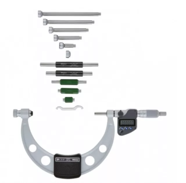 Mitutoyo 0-150mm Interchangeable Anvils Digital Micrometer Coolant Proof IP67