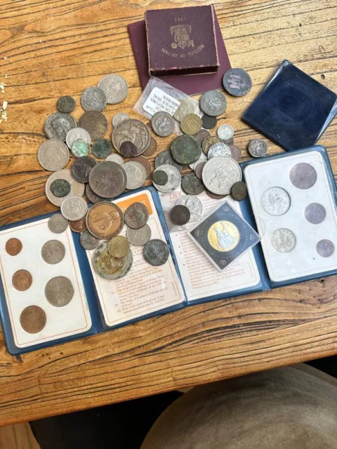 roman coins job lot and modern coins,copies and real coins all sorts no Research