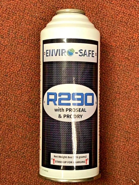 R290 With ProSeal & ProDry, Enviro-Safe, "NEW" Upright For Liquid, 8 oz. Can