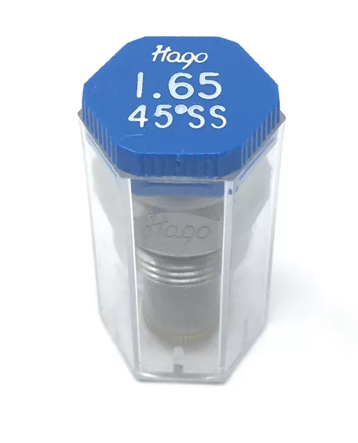 Hago 1.65 Gph 45° Ss Semi Solid Nozzle (22730 16545Ss 030G2086)