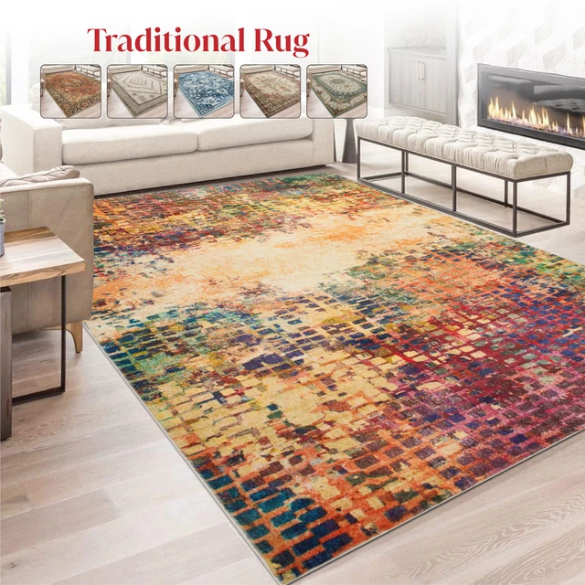 Alfombras antideslizantes tradicionales extra grandes para pasillo corredor sala de estar dormitorio alfombras