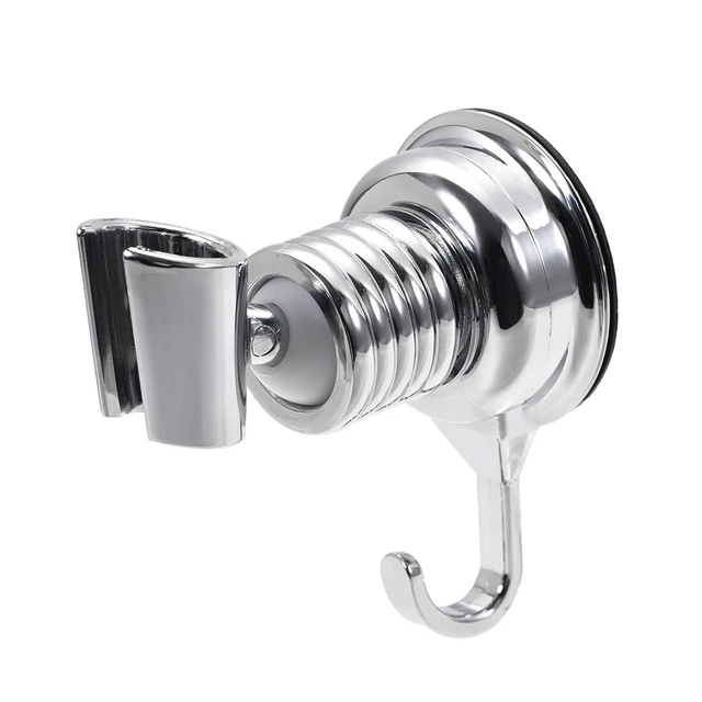Soporte de Cabezal de Ducha con Ventosa Ajustable, Montaje en Pared 110x66x100mm
