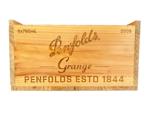 Penfolds Grange Vintage 2009 Empty Wooden Wine Box