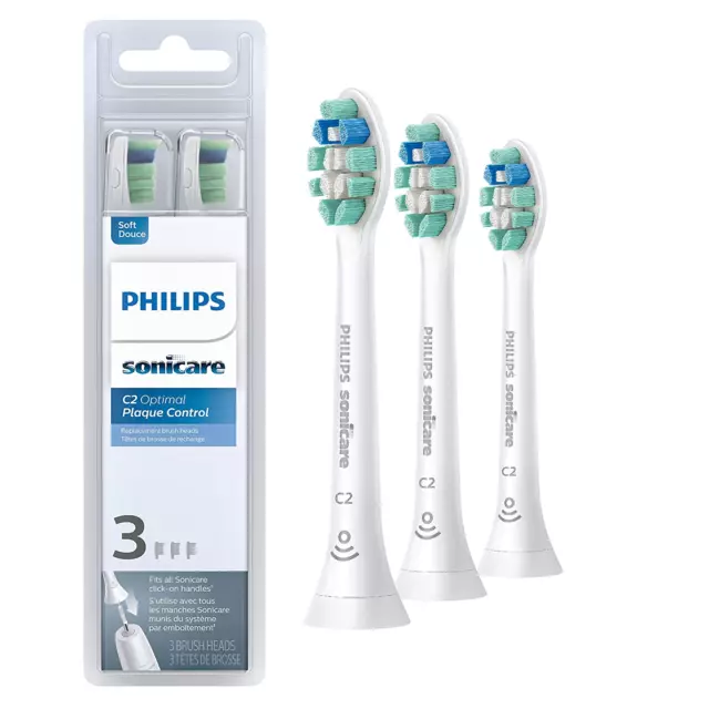 Philips Sonicare Genuine C2 Optimal Plaque Control Toothbrush Heads, 3 Brush Hea 2