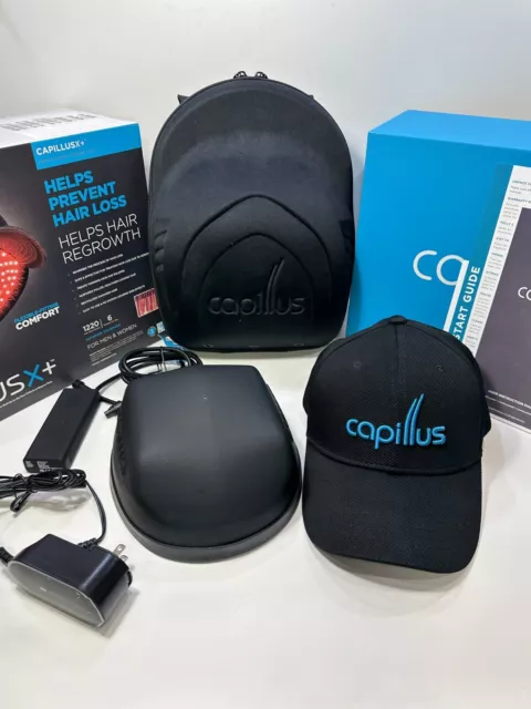 **Used** Capillus X+ 244 Laser Diodes 1220mW Therapy Hair Growth Cap Helmet **Used** Capillus X+ 244 Laser Diodes 1220mW Therapy Hair Growth Cap Helmet