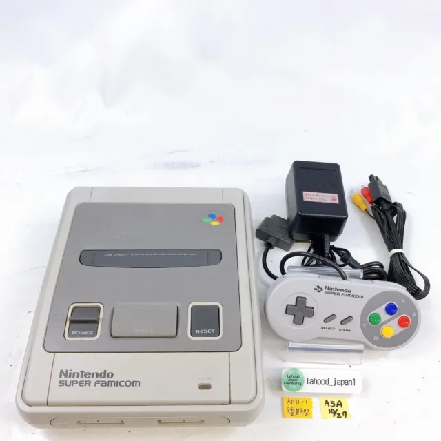 Nintendo Super Famicom Later model APU1 Console controller tested working japan