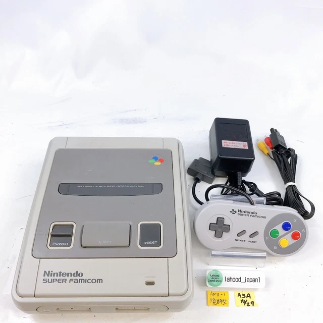 Nintendo Super Famicom Later model APU1 Console controller tested working japan