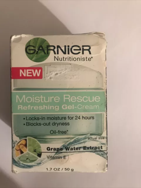 Garnier Nutritioniste Moisture Rescue Refreshing Gel-Cream 1.7 Oz Rare, Original