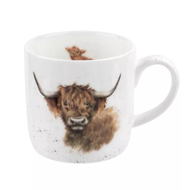 Royal Worcester Wrendale Designs mug Highland Coo Cow Cattle Mugs