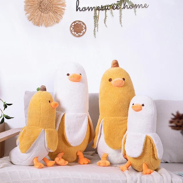 50/70CM BANANA DUCK Plush Toys Cotton Stuffed Doll Animal Banana Cuddly
