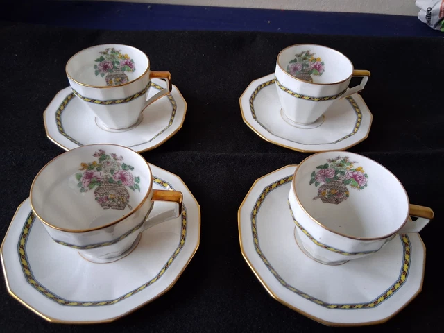 Lot 6 Tasses Café Arcopal Lotus Fleur 7,5cm Vintage Pop Année 70 Belles