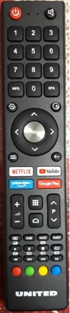 TELECOMANDO UNITED ORIGINALE Smart Tv Led32Hs72 Netflix    Google EUR 16,99 - PicClick IT