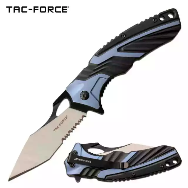 Couteau Tac Force A/O Tactical Urban Tanto Lame Acier 3Cr13 Manche Alu TF1029BBL