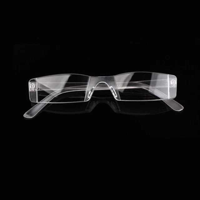 Fashion Presbyopia 1.00-4.00 Diopter Eyeglasses Clear Rimless Be U7C3✨ R9G8