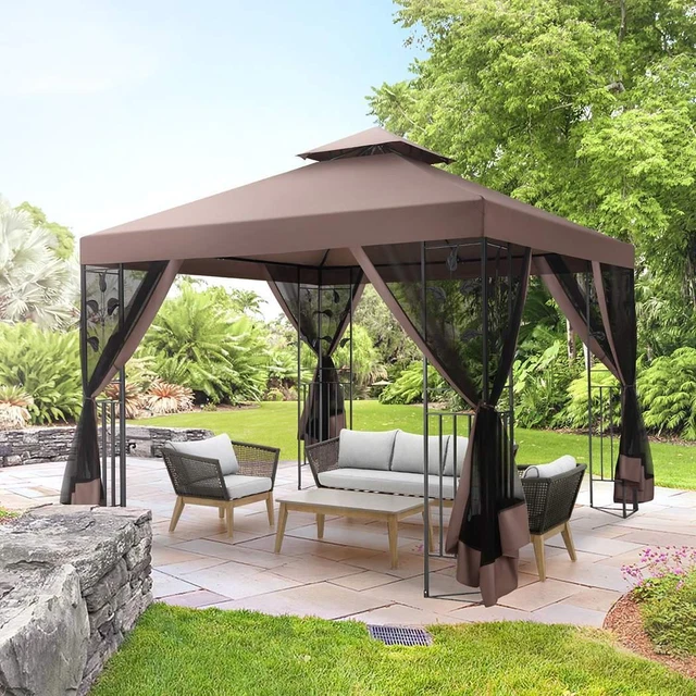 Pavillon 3x3m Gartenpavillon Gartenzelt Partyzelt Pavilon Pavillion Festzelt 3