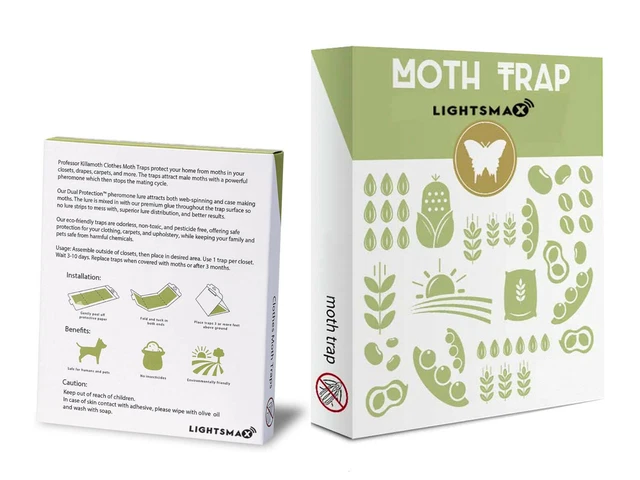 Sticky Glue Trap for Food and Cupboard Moths in Your Kitchen