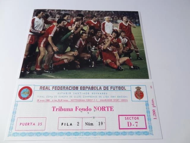 NOTTINGHAM FOREST FC 1980 European Cup Final Winning Team Photograph 3 