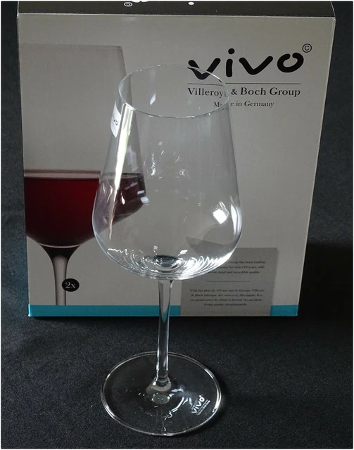 Villeroy et Boch - Service de 6 verres à vin blanc en cristal modèle Royal H12,5