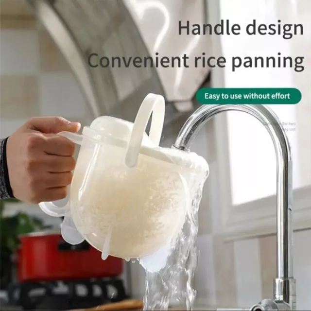 1pc Fast Washing Rice Machine Grain Cleaning Strainer Rice Sieve Colander...