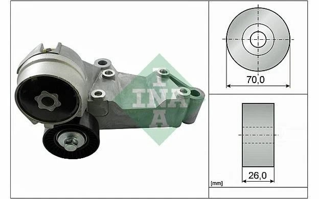 INA Galet tendeur pour FORD FOCUS TOURNEO TRANSIT 534 0146 10 - Mister Auto