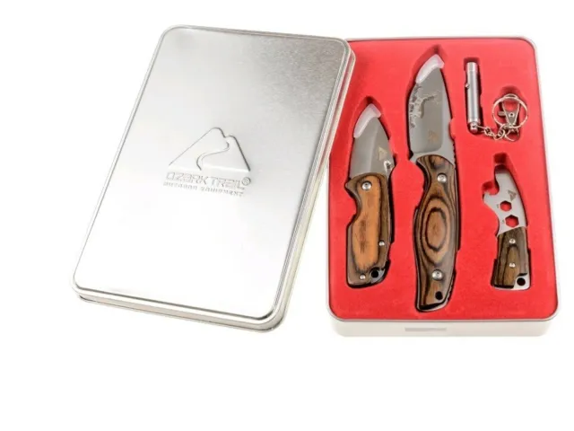 OZARK TRAIL KNIFE 4 Piece Combo Set Stainless Steel $14.98 - PicClick