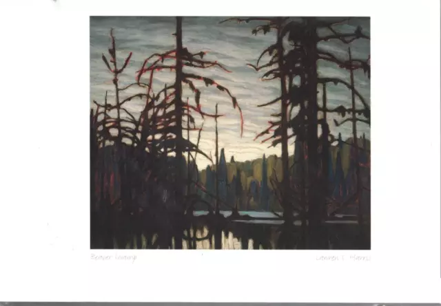 BEAVER SWAMP - by Group of Seven Artist - Lawren Harris - New 6" x 9" Art Card