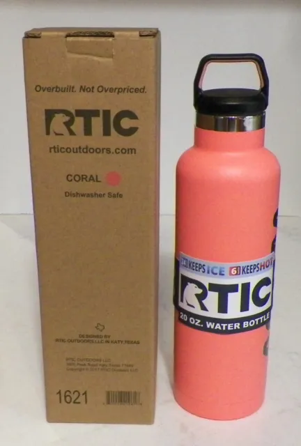 RTIC 20oz. Water Bottle Tumbler Screw Top / Hot Or Cold / BPA Free / Brand New!
