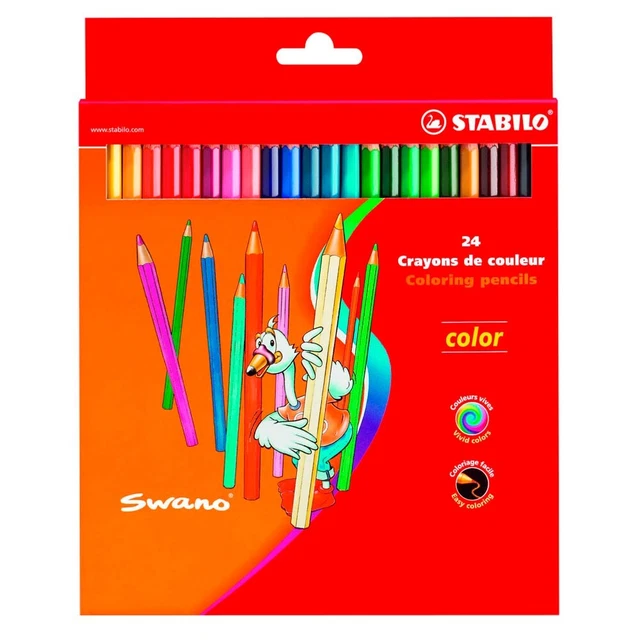 24 STABILO color Buntstifte farbsortiert