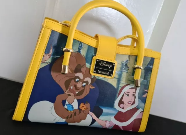 Loungefly Disney Beauty and the Beast Princess Scene Satchel Crossbody Handbag