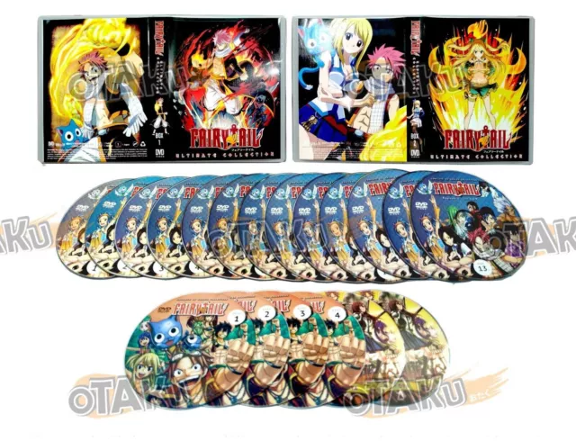 ANIME FAIRY TAIL COMPLETE TV SERIES VOL.1-328 END + 2 MOVIE DVD ENGLISH  DUBBED