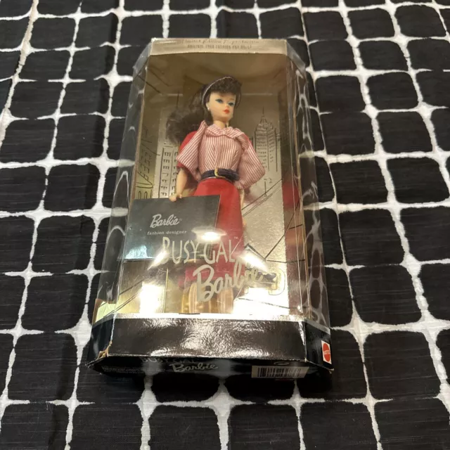 VTG NIB 1995 Mattel 1960 Limited Edition Reproduction Busy Gal Barbie Doll 13675