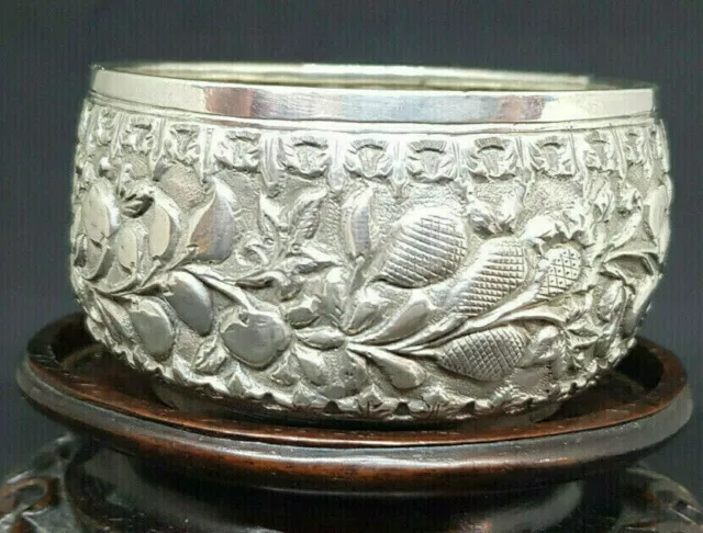 Antique Solid Silver Burmese Bowl 80 G. /H091