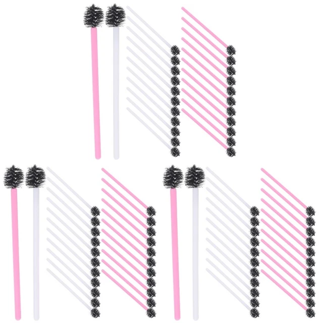 300 PCS Brosses de cils jetables Brosses de mascara Brosses de cils portables
