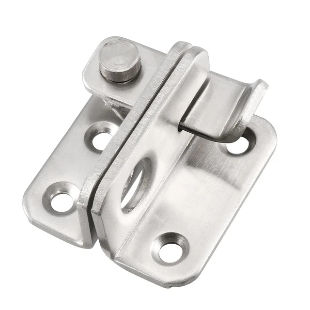 Bascule Porte Loquet Acier Inoxydable 45x40mm Glissière + Cadenas Trou 2 Pcs