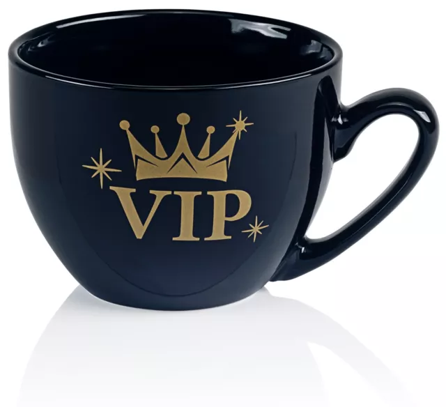 Jumbotasse 600ml Jumbobecher Jumbo große Tasse Suppentasse Porzellan VIP im GK