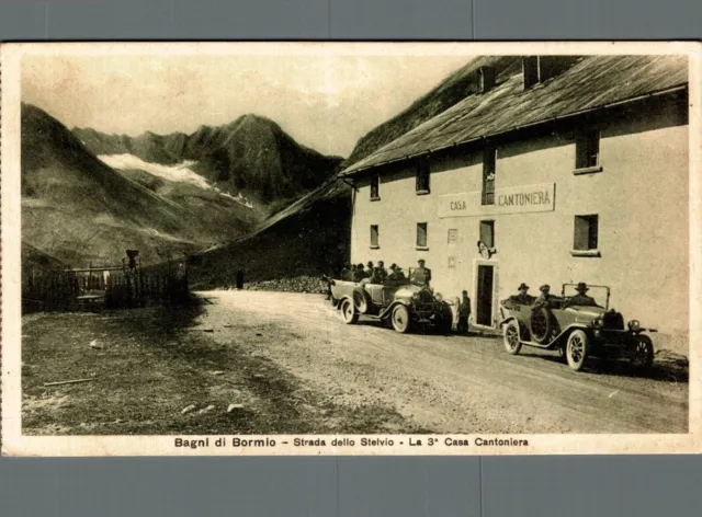 Sondrio Bagni di Bormio la 3 ° casa Cantoniera Auto epoca F. piccolo non spedita