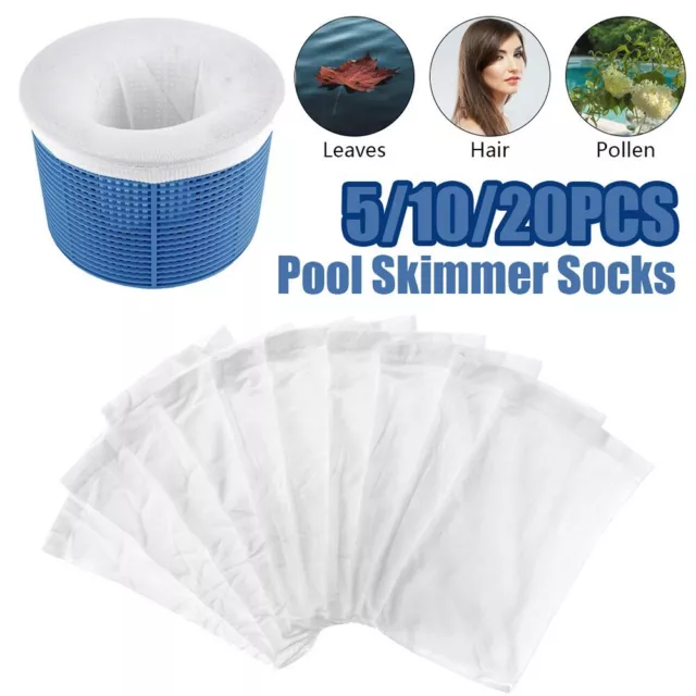 Chaussettes filtrantes Premium Pool Skimmer empêchent l'accumulation d'écume d