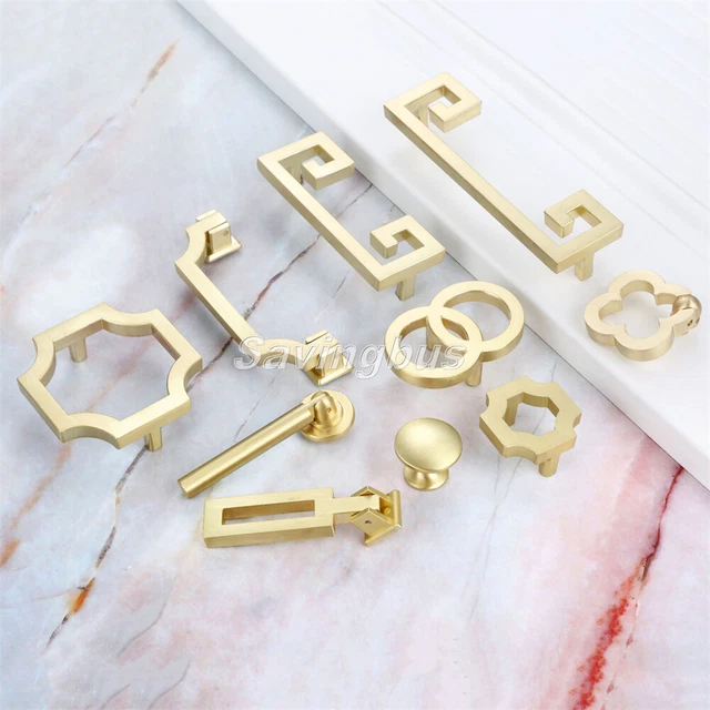 2/4x Modern Cabinet Door Handles Dresser Drop Knobs Dresser Drawer Closet Pulls