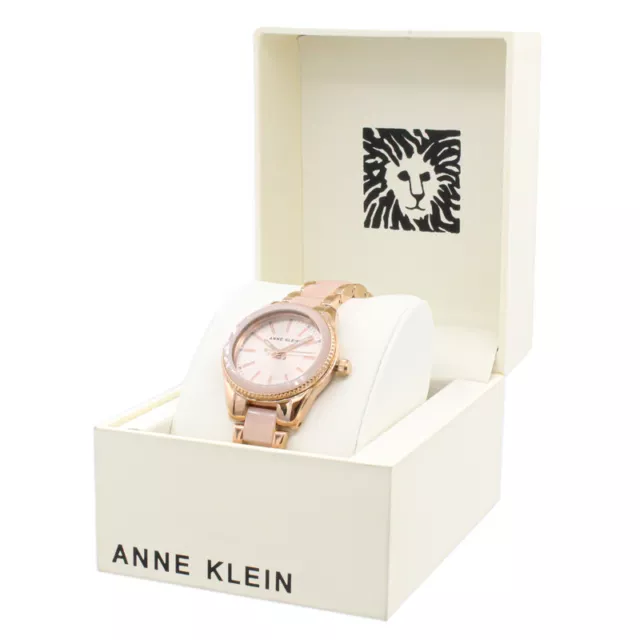 Anne Klein Ladies Watch AK3212 Pink Rose Gold Womens Watches Stainless Steel NEW