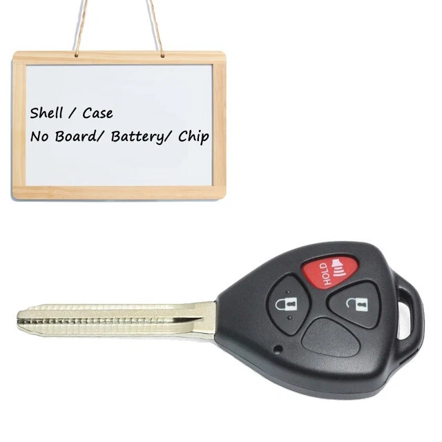 for Toyota 4Runner RAV4 Yaris Hilux for Scion Remote Key Shell Case Fob 3Buttons