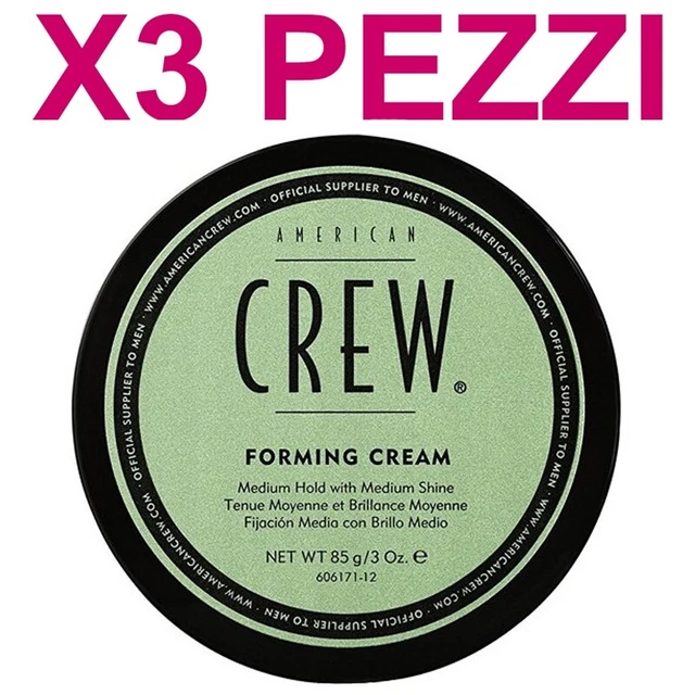 Crema Per Capelli Tenuta Media AMERICAN CREW Forming Cream 85gr 3 Pezzi