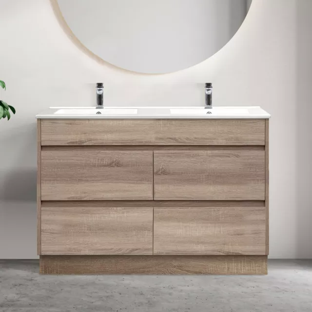 Bathroom Vanity Cabinet 900 1200 1500 mm Free Floor Standing Timber KINGSLEY NEW