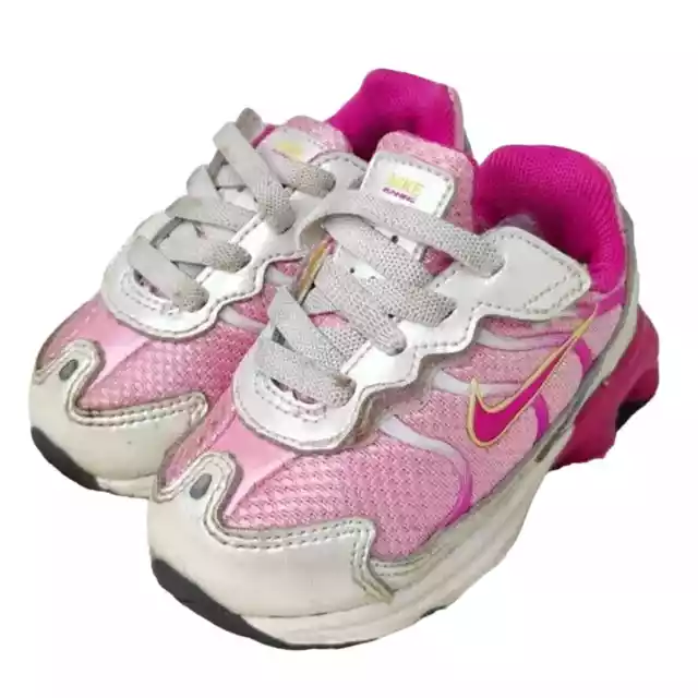 Vintage Nike Baby Kids Shox Pink Sneaker Size US 4C