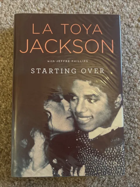 Signed Starting Over La Toya Jackson. Hardback Book. Jacksons. Autograph