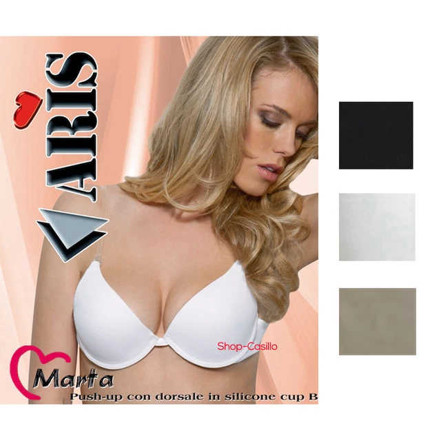 REGGISENO SPALLINE BRETELLE Trasparente Silicone Schiena Nuda Push
