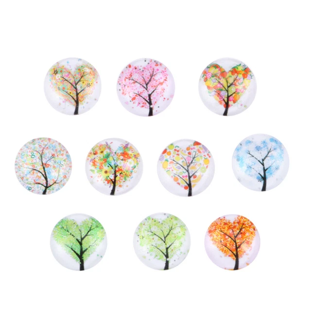 10 Pcs Fliesen Gedruckt Cabochons Cabochons Für Schmuck Machen Liefert